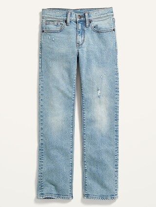 Built-In Flex Straight Light-Wash Jeans For Boys | Old Navy (US)