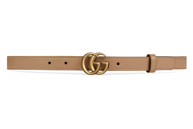 Gucci Thin belt with Double G buckle | Gucci (UK)