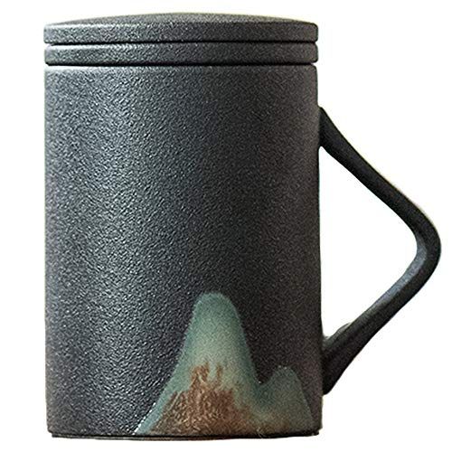 Mug Japanese Style,Pottery Teacup,with Infuser and Lid,9.2oz | Amazon (US)