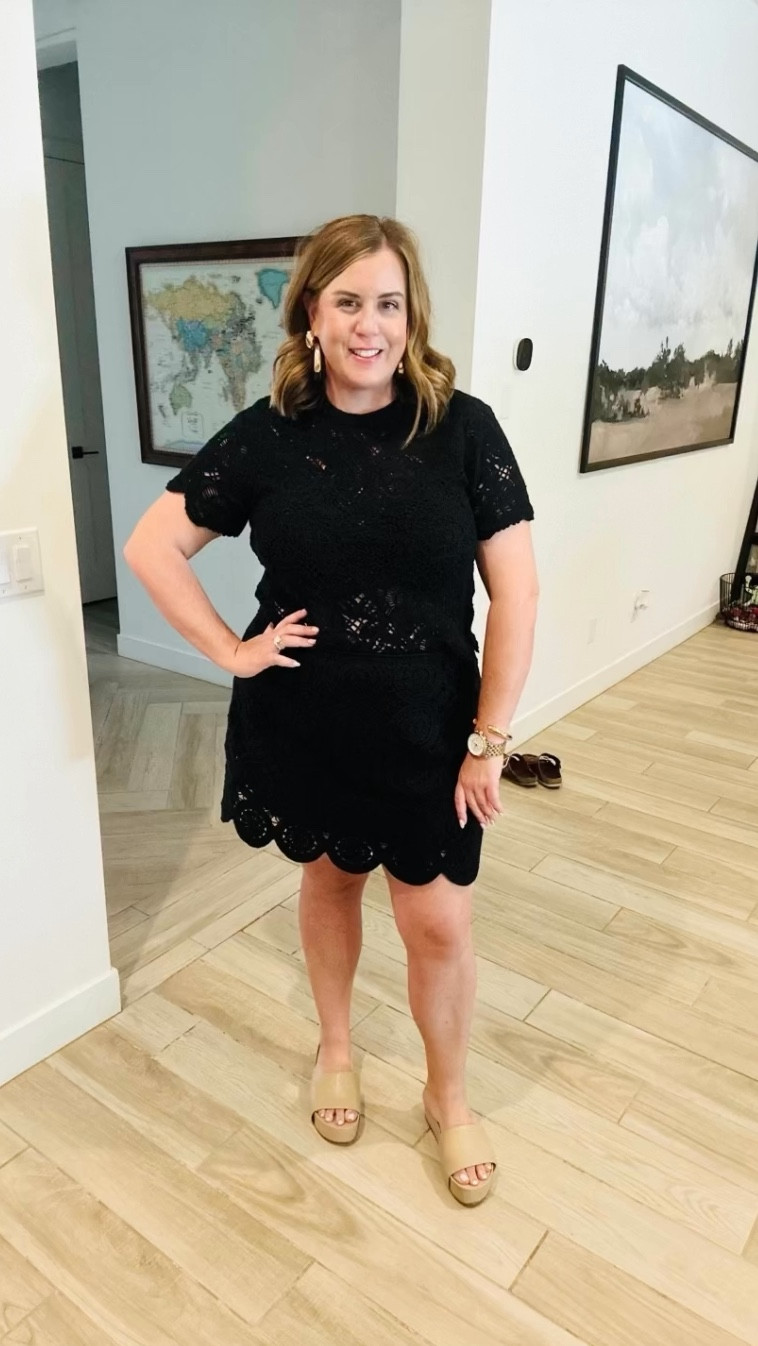 Why we styled this black crochet set the way we did 🖤 Rad & Rae earrings in Nia gold  

#LTKover40 #LTKplussize #LTKstyletip