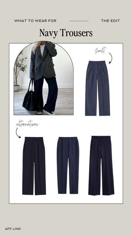 Spring Style, Spring Outfit, Outfit Inspiration, Navy Tailored Trousers, Wardrobe Staple 

#LTKstyletip #LTKeurope #LTKSeasonal