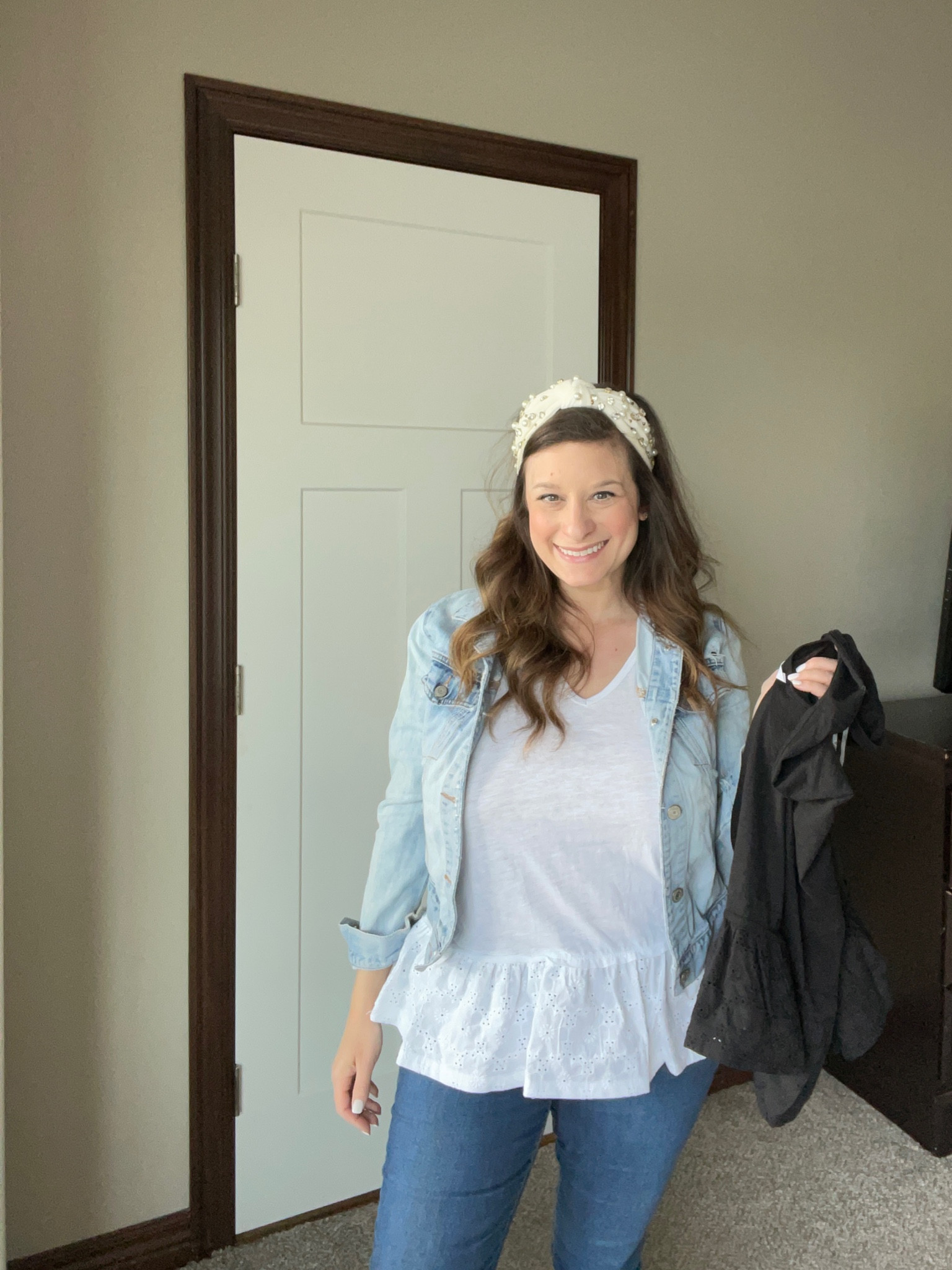 The cutest vneck sleeveless peplum top with eyelet details! 
#affordable #petite #midsize #peplum #eyelet #walmart 

#LTKcurves #LTKunder50