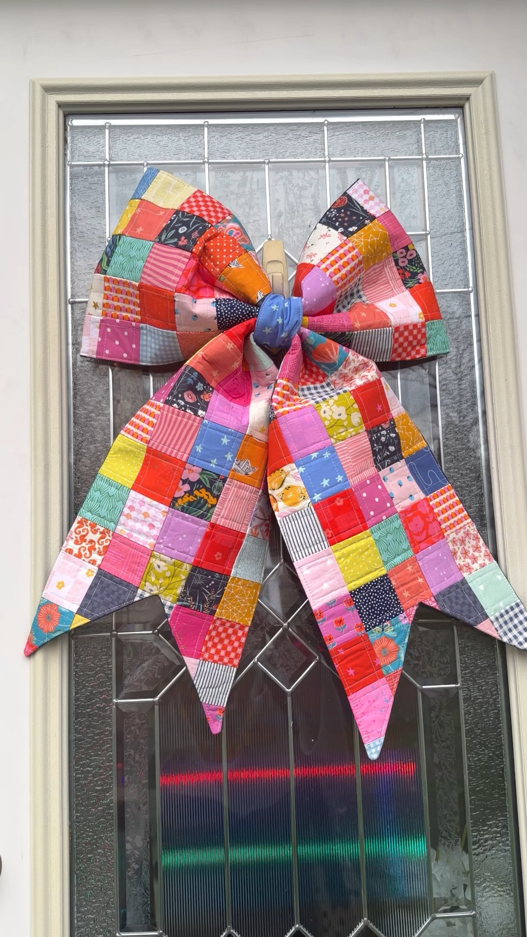 Quilted bow for door!!