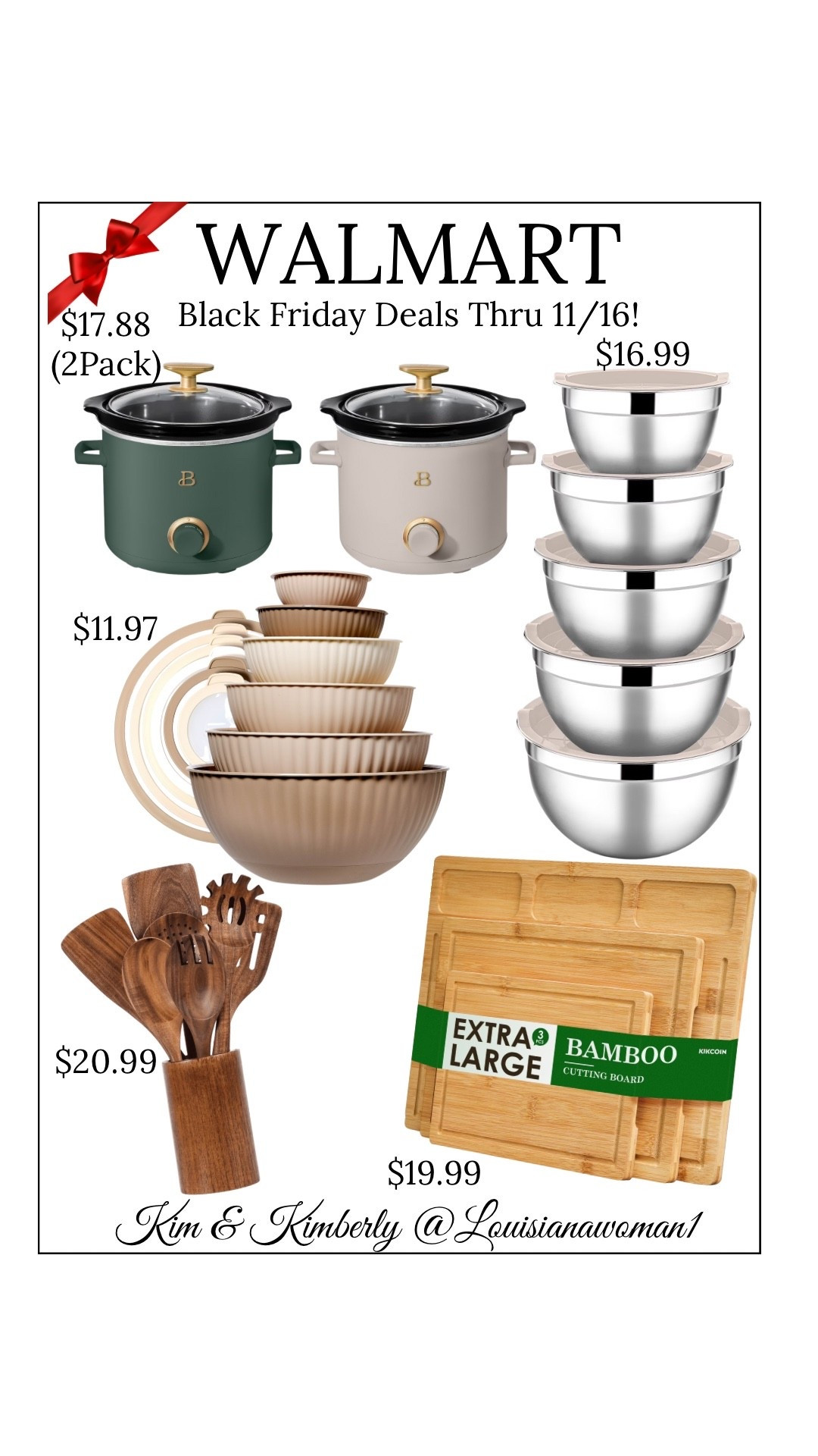 ✨Walmart Black Friday Deals Thru 11/16 #Walmart #BlackFriday #Deals #Christmas #gift #giftidea #kitchen #home

#LTKHome #LTKGiftGuide #LTKHoliday