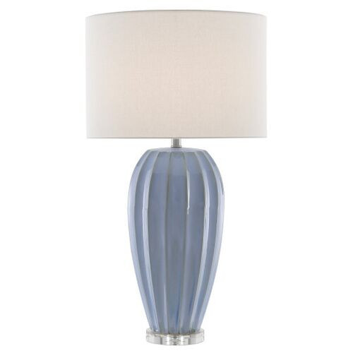 Bluestar Table Lamp - Light Blue/Clear - Currey & Company | Desk Lamp, Bedside Lamp | One Kings Lane