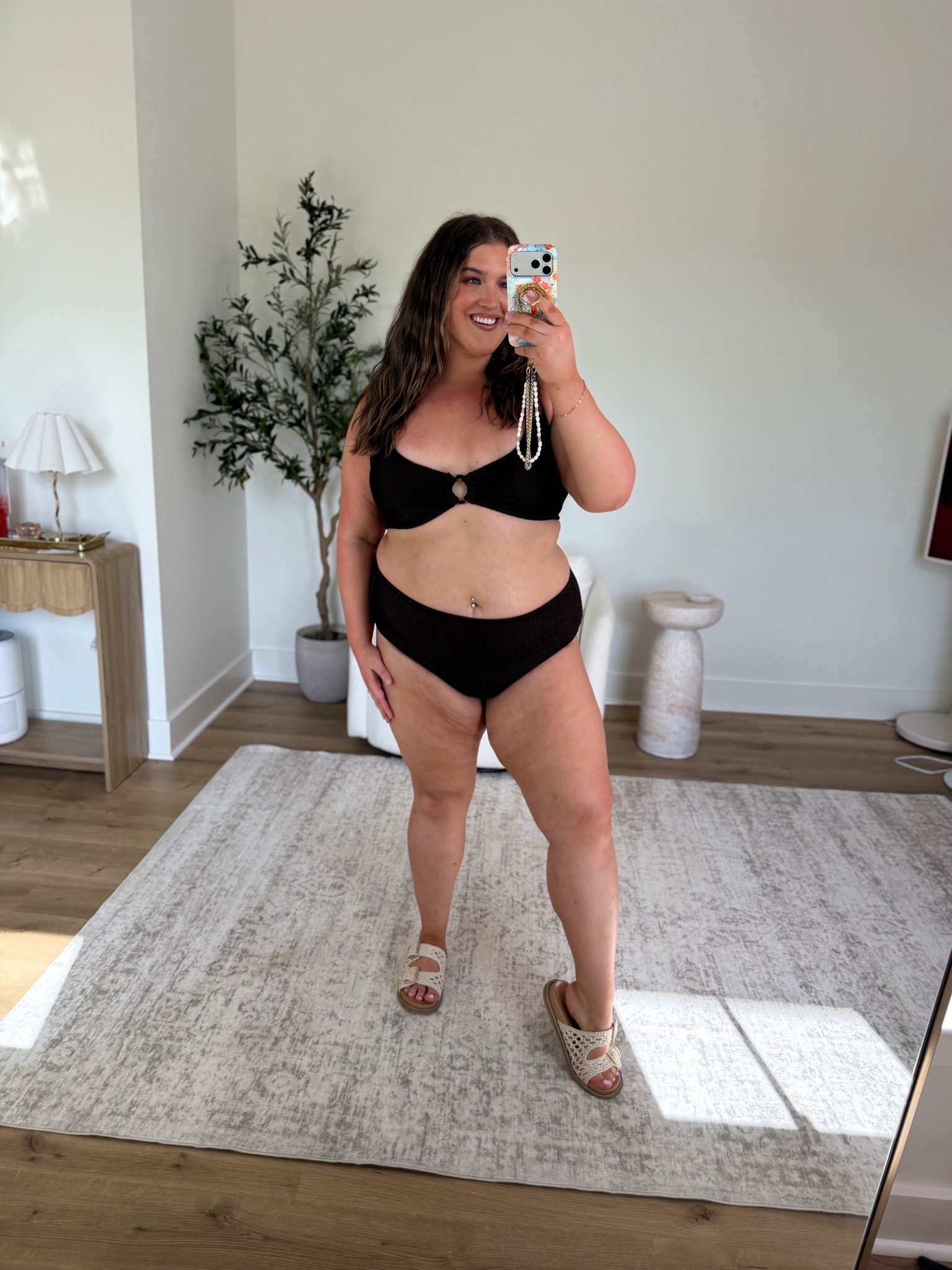 Swimsuit of the day 🤎 Love the crinkle style fabrics for bikinis! The material is super stretchy and comfy enough for all day wear. I did a size 1X in top and 2X in bottoms

#LTKSwim #LTKPlusSize #LTKSeasonal