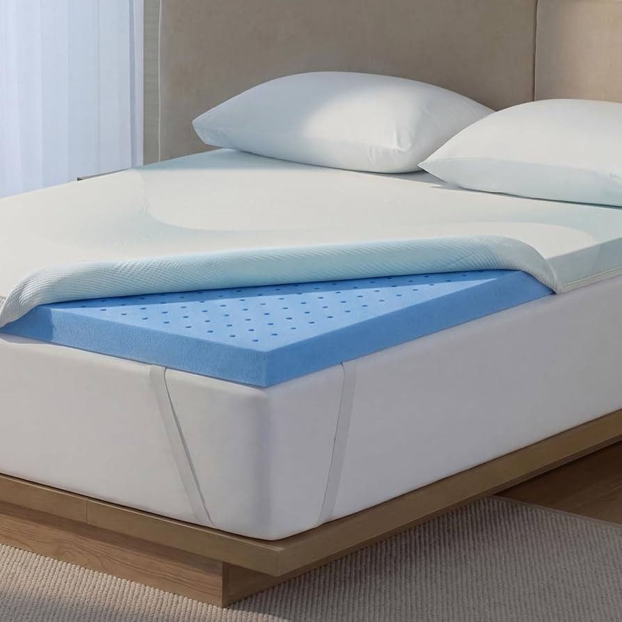 Breescape Cooling Mattress Topper King- 3Inch Breathable Foam Mattress, Cooling Mesh Cover, High ... | Amazon (US)