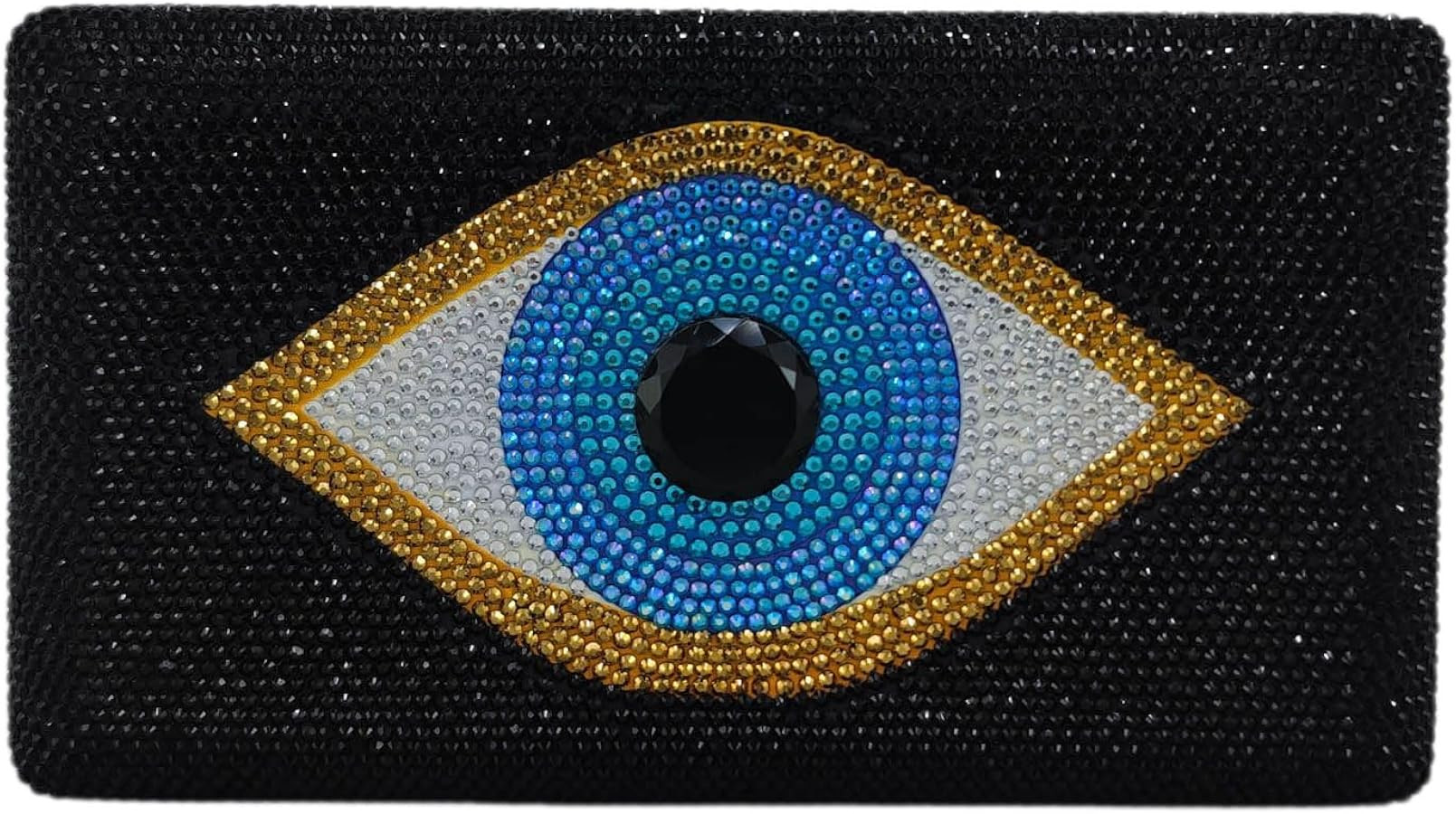 Boutique De FGG Evil Eye Women Handbags Crystal Clutch Bag Formal Prom Party Rhinestone Evening P... | Amazon (US)