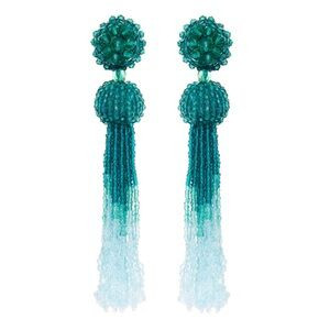 OSCAR DE LA RENTA 
Large Tonal Degrade Earrings - Seafoam | Poshmark
