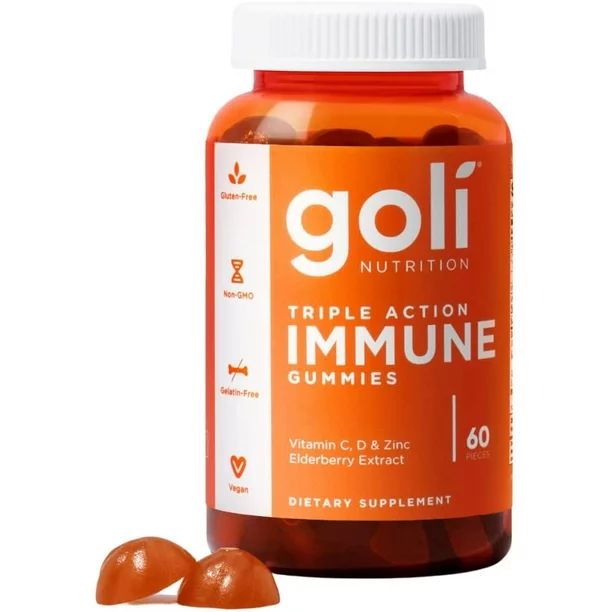Goli Nutrition Immune Gummies, 60 Count - Walmart.com | Walmart (US)