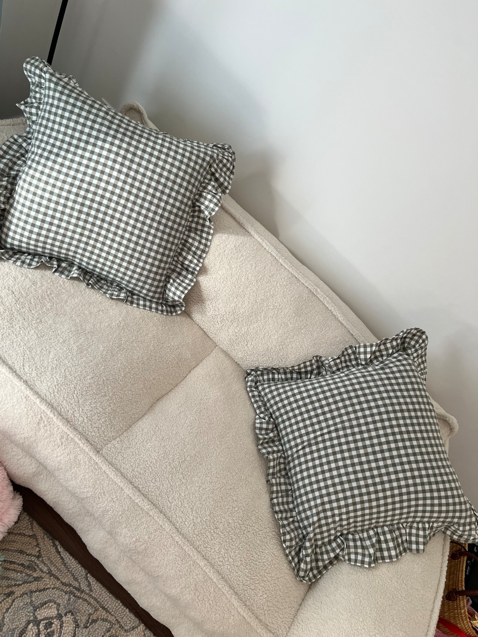 The cutest throw pillows ever, such an easy change with the covers!! These are 20x20 and so affordable!! 

#LTKFindsUnder50 #LTKHome #LTKSpringSale