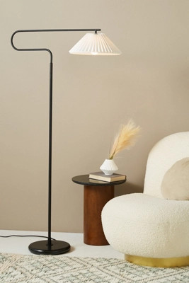 Harriet Pleated Floor Lamp | Anthropologie (US)