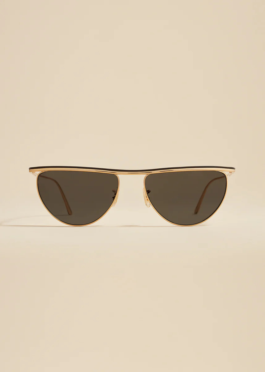 The KHAITE x Oliver Peoples 1984C in Gold and Grey | Khaite