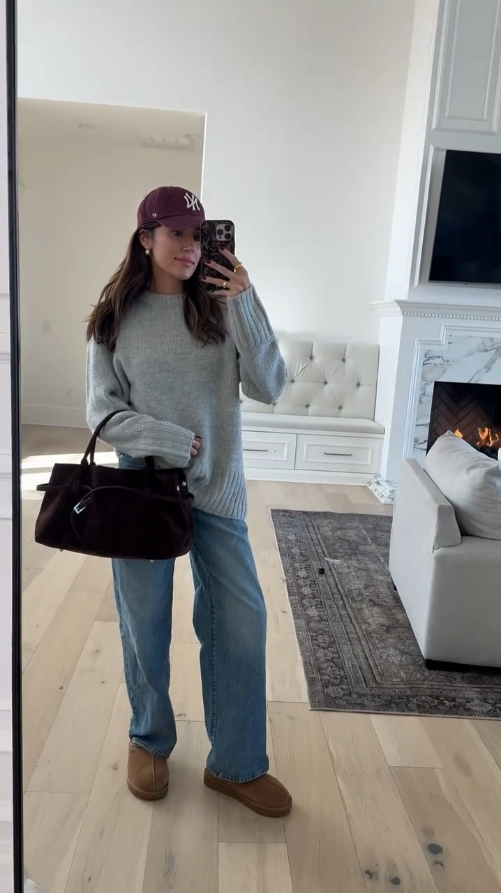 Casual weekend outfit 🤎 still living in these wide leg jeans. My bag is such a good find - under $30!!

Fall outfit, winter outfit, madewell jeans, evereve, amazon finds, amazon fashion, amazon purse, mom outfit, Tasman Ugg, chestnut Ugg, school drop off outfit, Christine Andrew 

#LTKFindsUnder100 #LTKStyleTip #LTKVideo