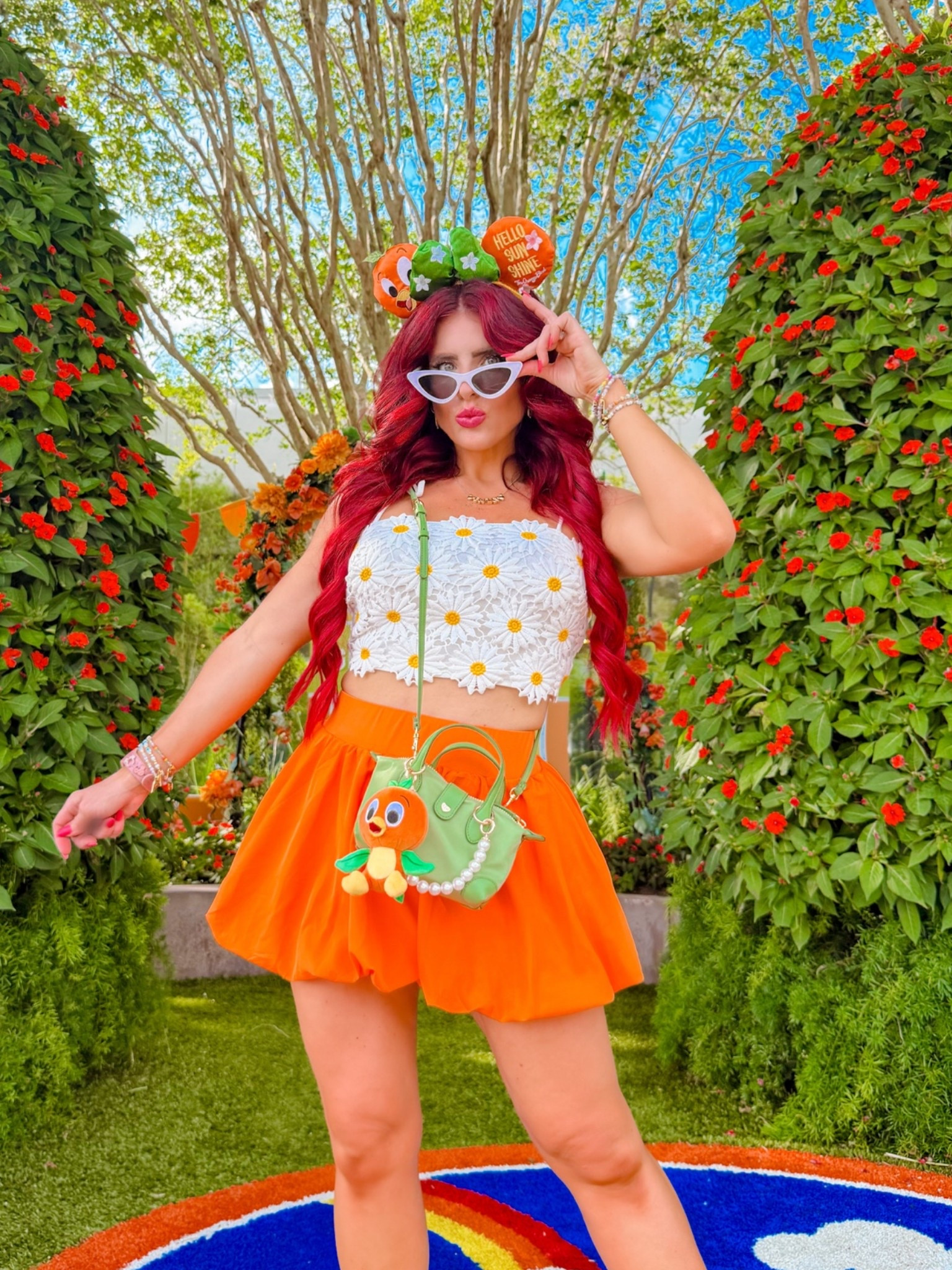Disney orange bird outfit, disney girl, disney orange bird ootd, disney styles, disney friends, orange bird babe, Epcot flower and garden, Epcot style, disney lover addict,

#LTKSaleAlert #LTKvlog #LTKootd