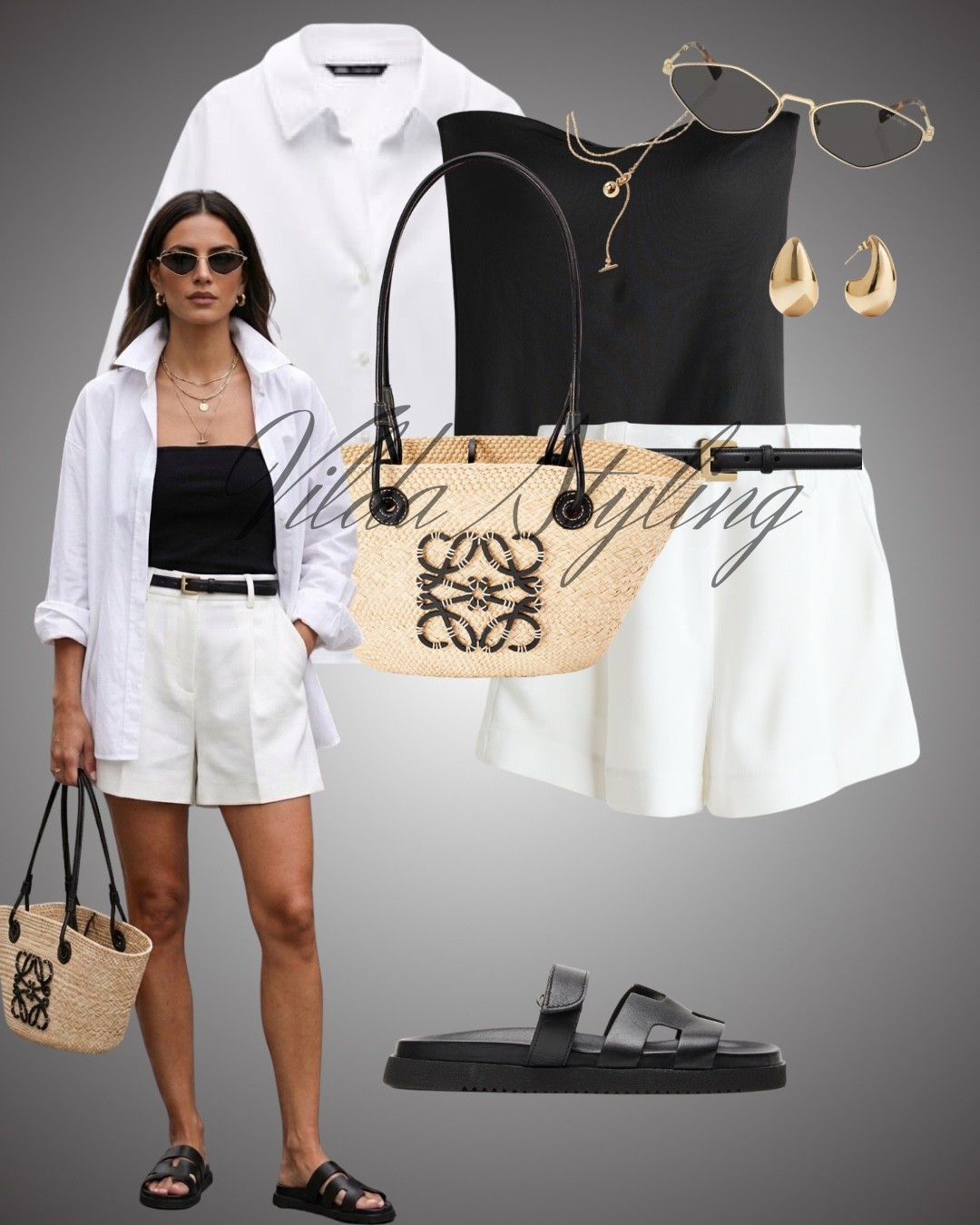 Minimalist Summer Chic🖤
Perfect for: A brunch in Saint-Tropez, a coastal city walk, or a sophisticated summer garden party.
 #SummerStyle #MinimalistFashion #LoeweBag #VacationOutfit #SummerBasics

#LTKsummer #LTKspring #LTKtravel