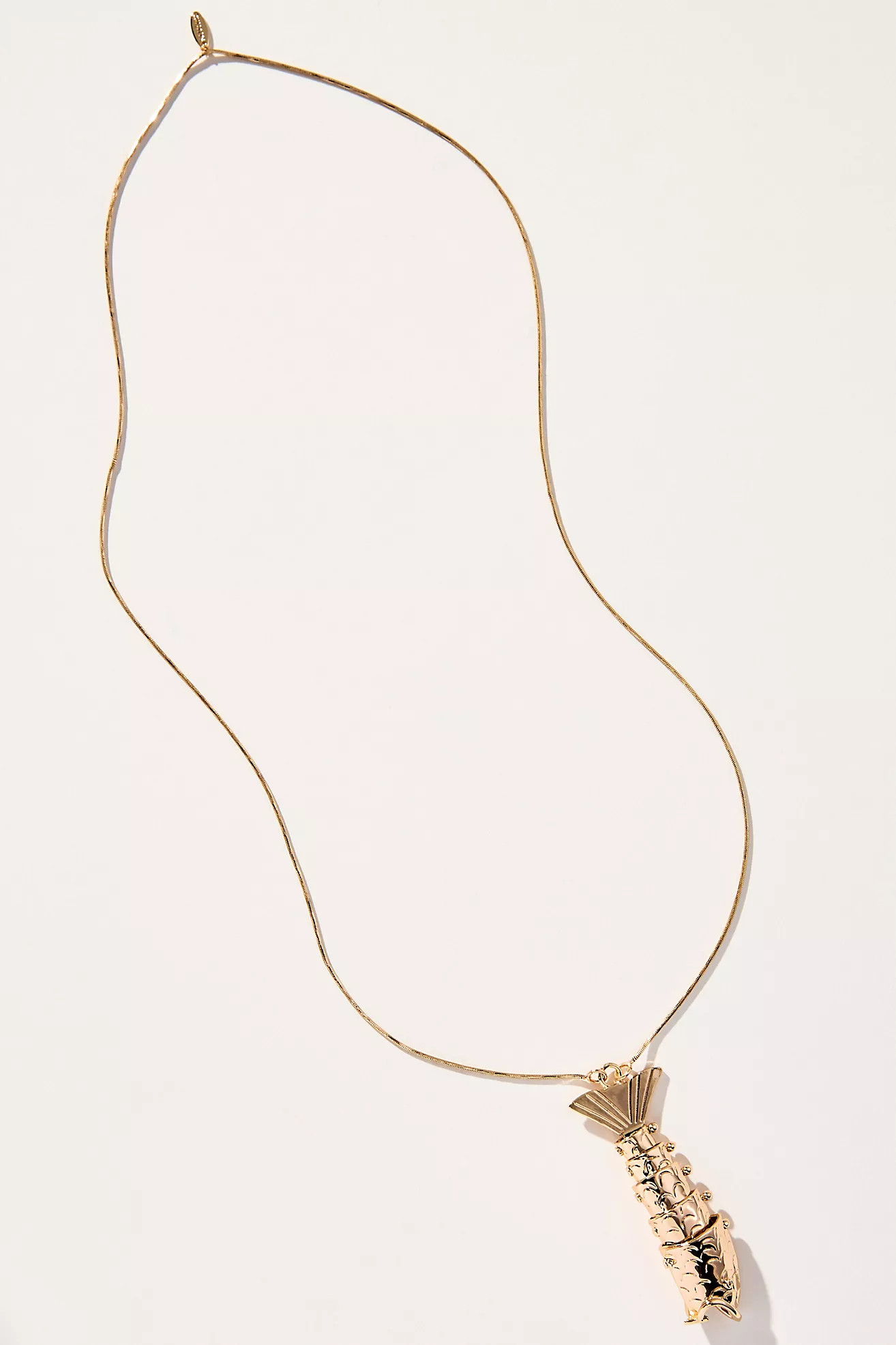 Large Fish Charm Pendant Necklace | Anthropologie (US)