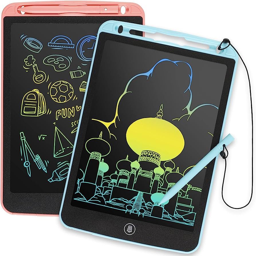 LCD Writing Tablet for Kids 10 Inch, 2 Pack Colorful Doodle Board for 3 4 5 6 7 8 9 10 Year Old K... | Amazon (US)