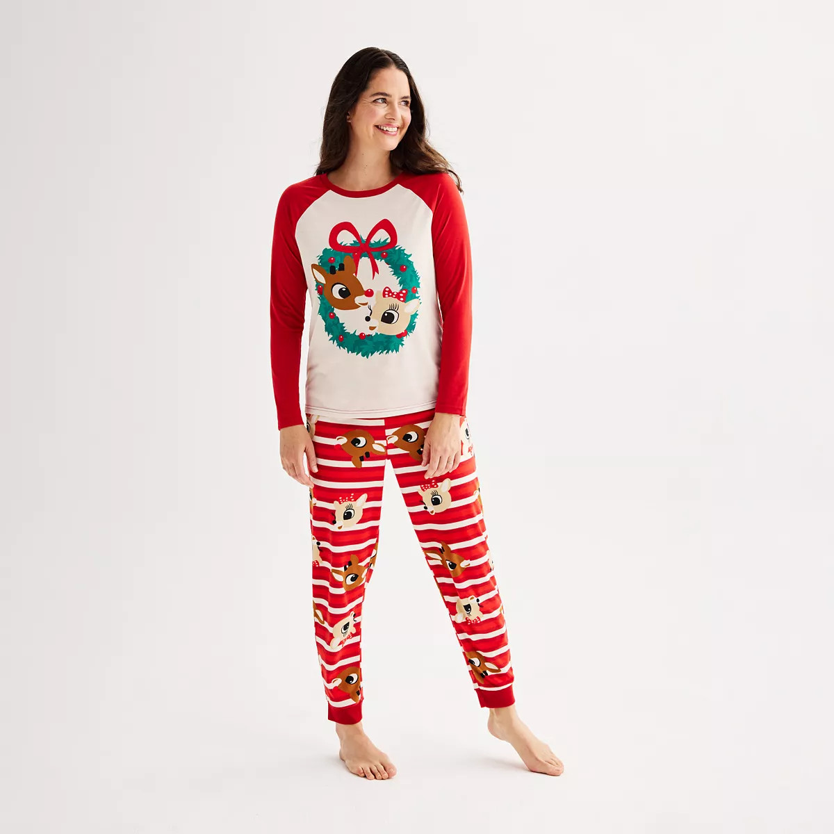 Women's Jammies For Your Families® Rudolph The Red-Nosed Reindeer Pajama Top & Pajama Bottoms Se... | Kohl's