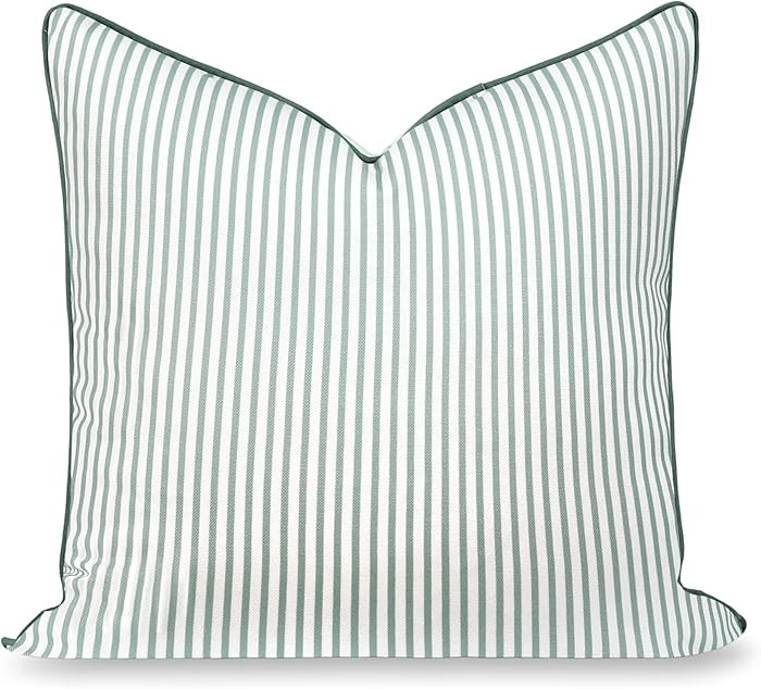 Hofdeco Premium Coastal Grandmillennial Patio Indoor Outdoor Throw Pillow Cover Only, 20"x20" Wat... | Amazon (US)