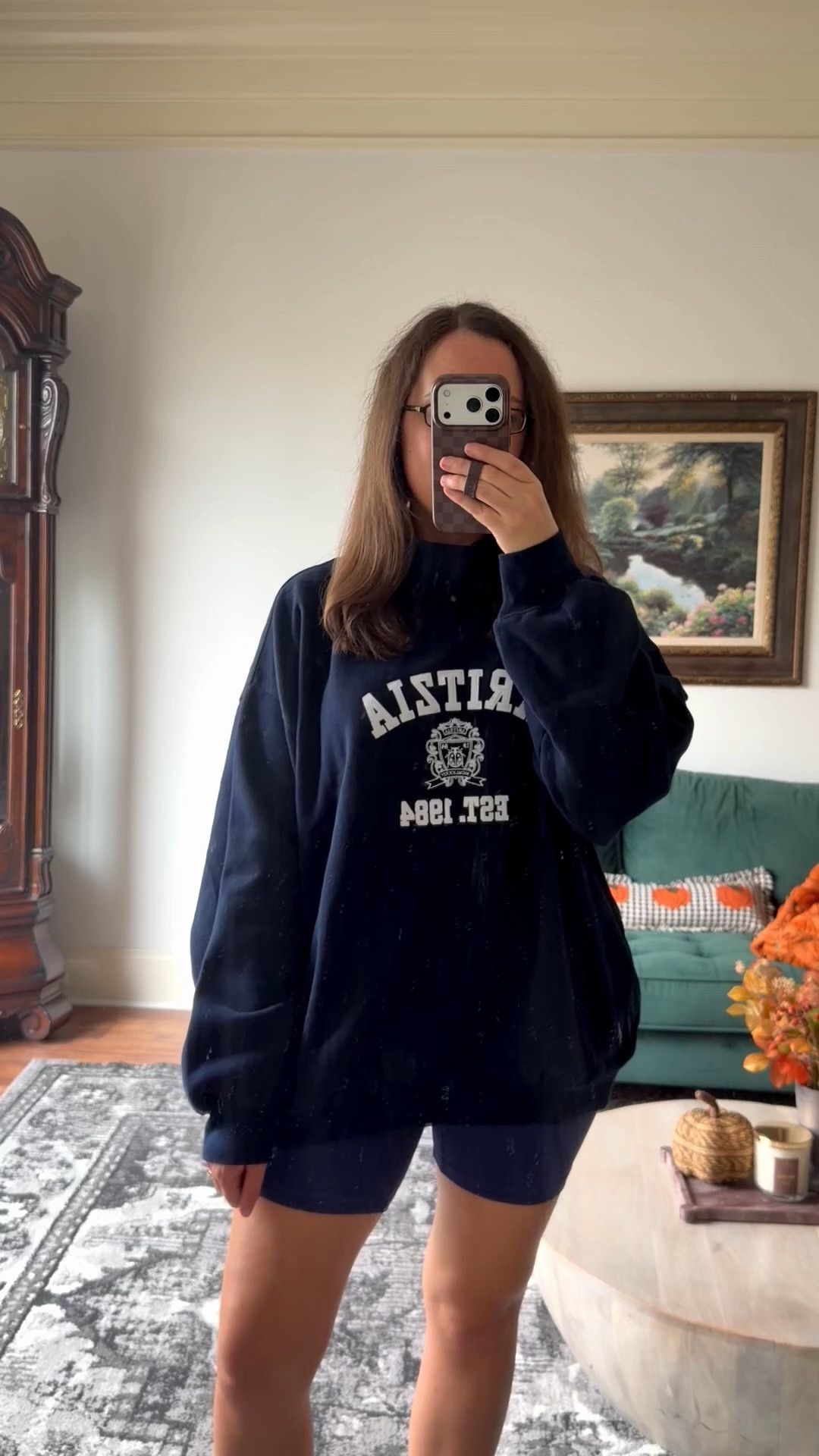 I sized up to a large in this sweatshirt for a really oversized fit. The quality is amazing! 

Fall outfits, autumn outfits, fall decor, Transitional outfits, Early fall fashion, Nordstrom new arrivals, Amazon fall finds, Teacher outfits, Back-to-school outfits, Football game outfit, Tailgate outfit, Labor Day outfits, Sweater weather, Cardigans, Barrel jeans, Wide-leg jeans, Riding boots, Loafers, Ballet flats, Coffee bar decor, Fall home decor, Halloween decor, Mom fall outfits, Casual mom style, Mom capsule wardrobe, Fall family photo outfits, Classic style, Ralph Lauren style, Old money style, New England fall, Cozy fall aesthetic, Amazon favorites, Worth the money, Neutral home decor, Book lover gifts, Coffee bar ideas, Early fall decor, Fall dresses, Fall layers, Denim jackets, Quilted jackets, Leather loafers, Chelsea boots, Matching family outfits, Apple orchard outfit, Pumpkin patch outfit, Cozy sweaters, Fall handbags

#LTKootd #LTKSaleAlert #LTKSeasonal