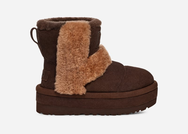 UGG Women's Classic Chillapeak Sheepskin/Suede Classic Boots in Burnt Cedar, Size 10 | UGG (US)