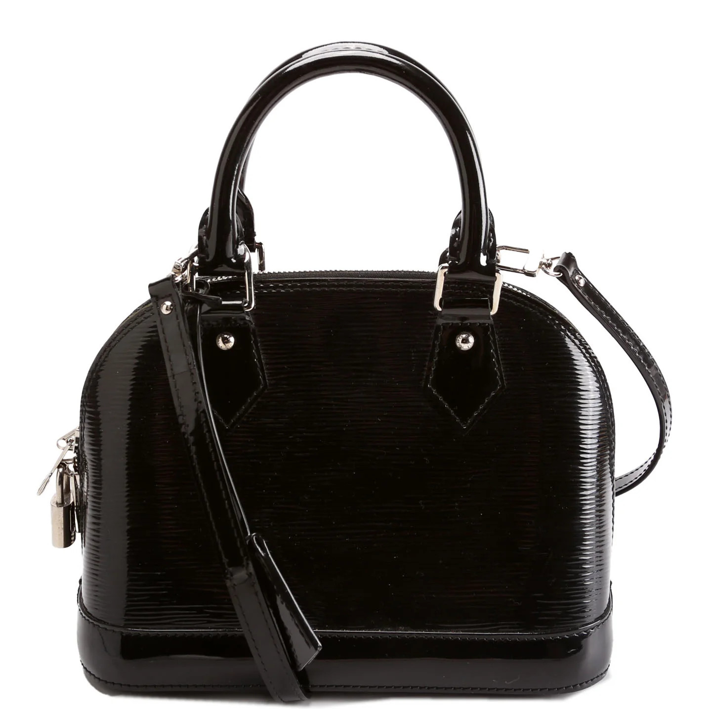 Alma BB Epi Electric Black/Silver | Keeks Designer Handbags