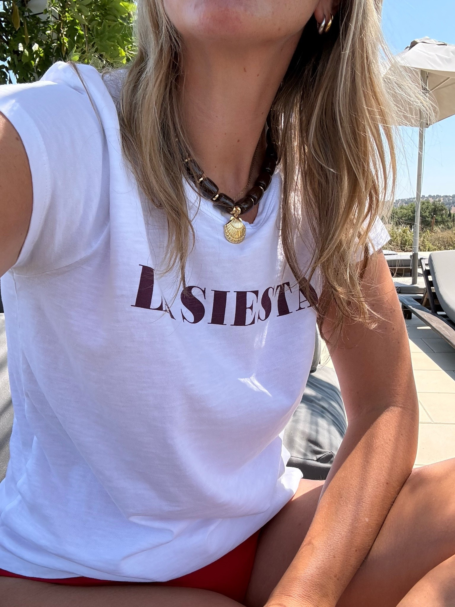 T shirt - large 
Swimsuit - 14 long

#LTKsummer #LTKtravel #LTKswimwear