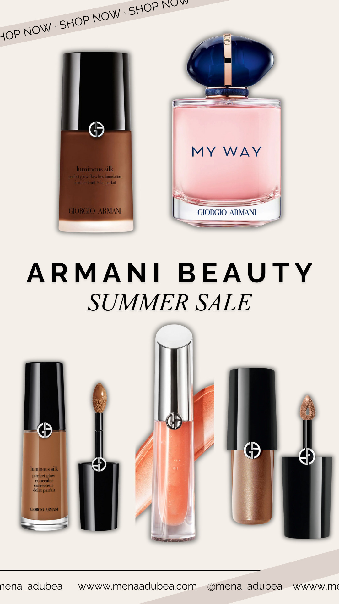 Grab some of my Armani Beauty favs between today and June 22, through the LTK app for an exclusive sale 15% off + 3-piece gift on orders $100+ with in-app code 

 #LTKSummerEdit #LTKFindsUnder100 #LTKBeauty