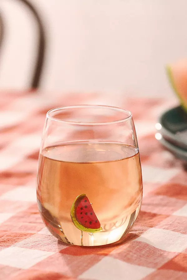 Cheerie Icon Stemless Wine Glass | Anthropologie (US)