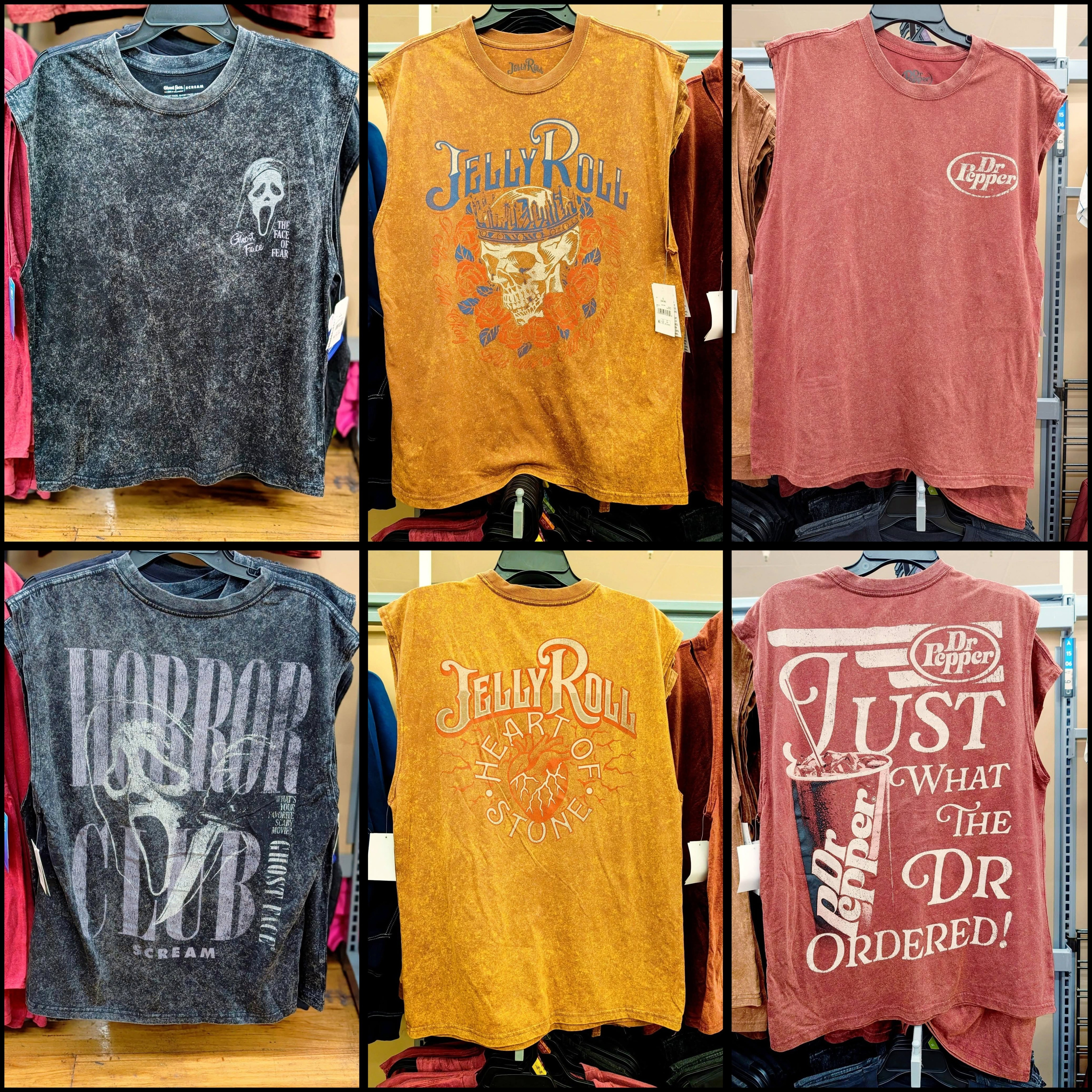 2 sided acid wash tank tops under $10 from Walmart!

