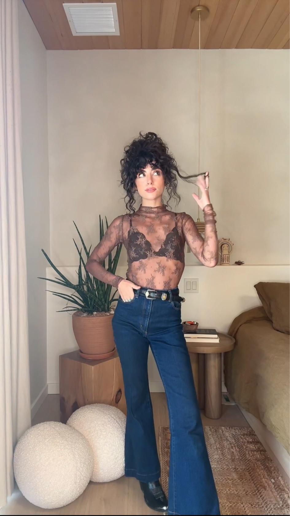 Love these Lacey long sleeve top - cute with a bralette or bodysuit. I have it in black and ivory too!! Cute under a denim dress as well! 

#LTKFindsUnder100 #LTKStyleTip #LTKSeasonal