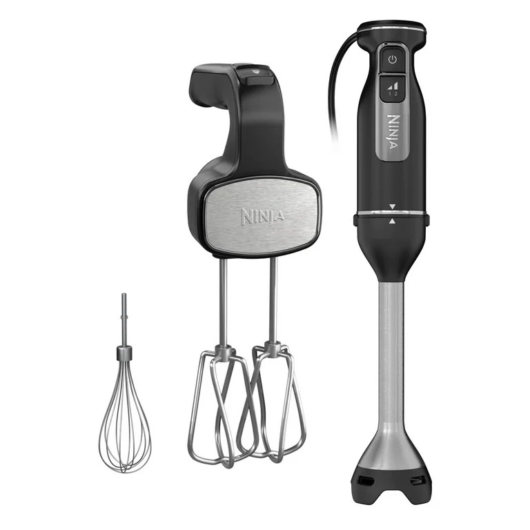 Ninja Foodi Power Mixer System, Black Hand Blender and Hand Mixer Combo with Whisk and Beaters, C... | Walmart (US)