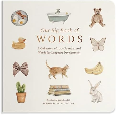 Our Big Book of First Words: A Collection of 100+ Foundational Words for Language Development (Ta... | Amazon (US)