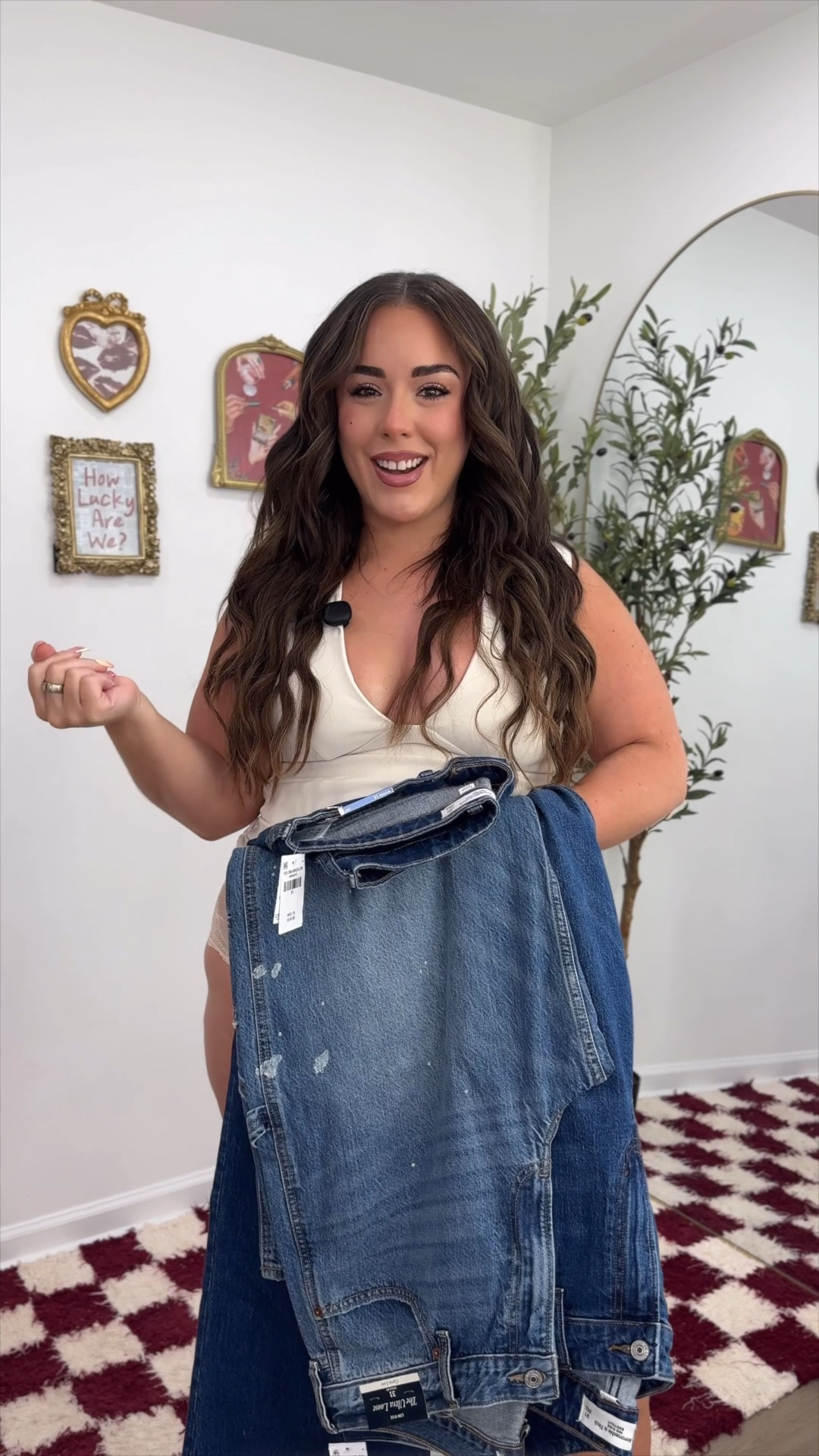 The Abercrombie Denim Sale is live! 30-50% off all jeans 👖 PLUS code DENIMAF for an additional 15% off 🙌🏼

Wearing size 31 regular in all 3 pairs and size medium in the top!

Bust 37”
Waist 31”
Hips 45”
Height 5’2"

#LTKSaleAlert #LTKMidsize #LTKPetite