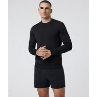 Vuori Ponto Performance Crew Neck Shirt | Black Heather | Small | Vuori Clothing (US & Canada)