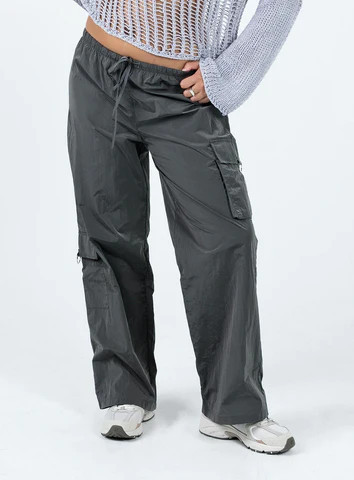 Fernando Parachute Pants Slate | Princess Polly AU
