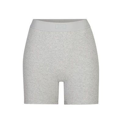SKIMS Boxer | Grey | XS | Cotton Rib | SKIMS (US)