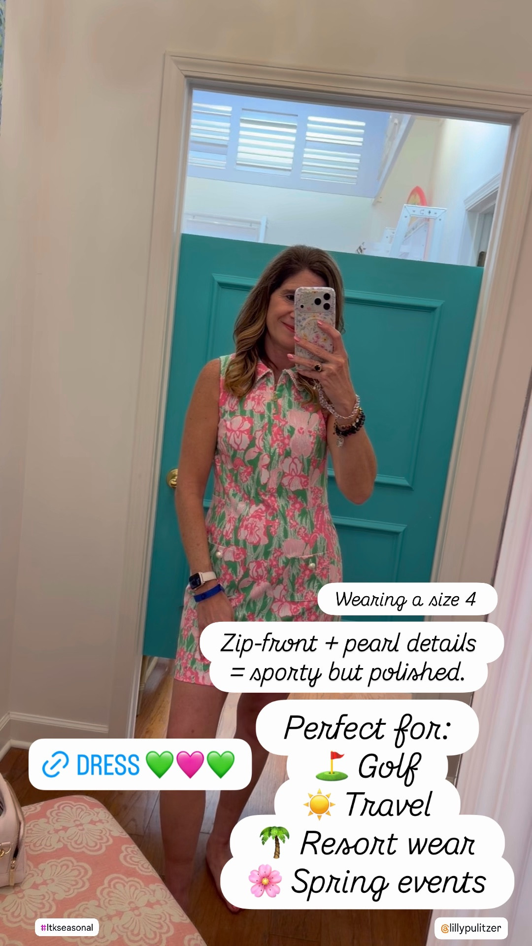 Golf Dress 

This UPF 50+ Luxletic® zip-front dress is equal parts polished and practical. Lightweight, breathable, and perfect for sunny days. It has pearl details, functional front pockets, and comes with separate jersey undershorts (with a pocket 🙌).

Perfect for:
⛳️ Golf
🎾 Active days
☀️ Travel
🌴 Resort wear
🌸 Spring events

Sporty but still feminine — such a fun statement piece.

golf dress
UPF 50 dress women
resort wear 2026 
vacation outfit beach 
Luxletic golf dress
athletic dress
Lilly Pulitzer 
active dress 
preppy golf outfit
resort golf style
spring active dress
women’s golf fashion
sun protection dress
country club outfit

#LTKactive
#GolfStyle
#PreppyStyle
#SpringGolf
#ResortWear
#ActiveDress
#CountryClubStyle
#SpringFashion


#LTKActive #LTKSeasonal #LTKOver40