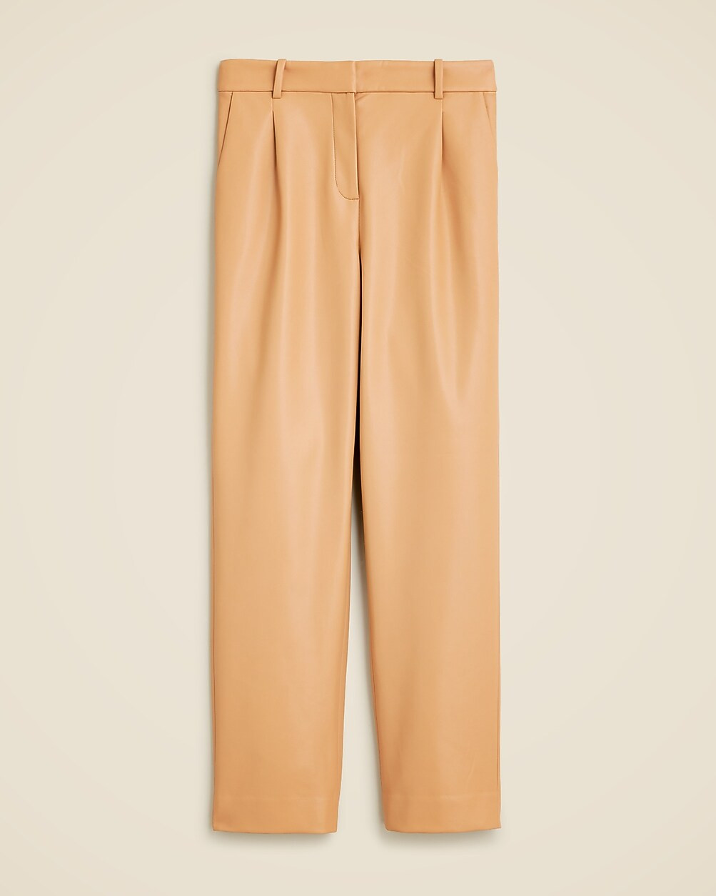 Straight-leg essential pant in faux leather | J. Crew US