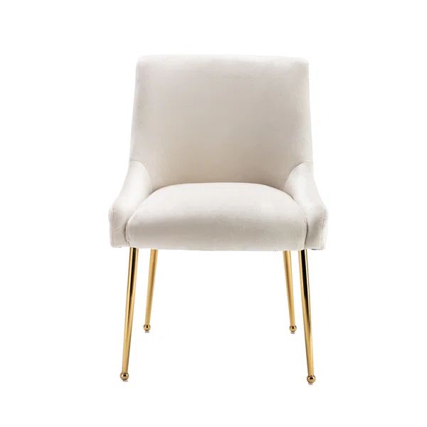 Velvet Solid Back Side Chair (Set of 2) | Wayfair North America