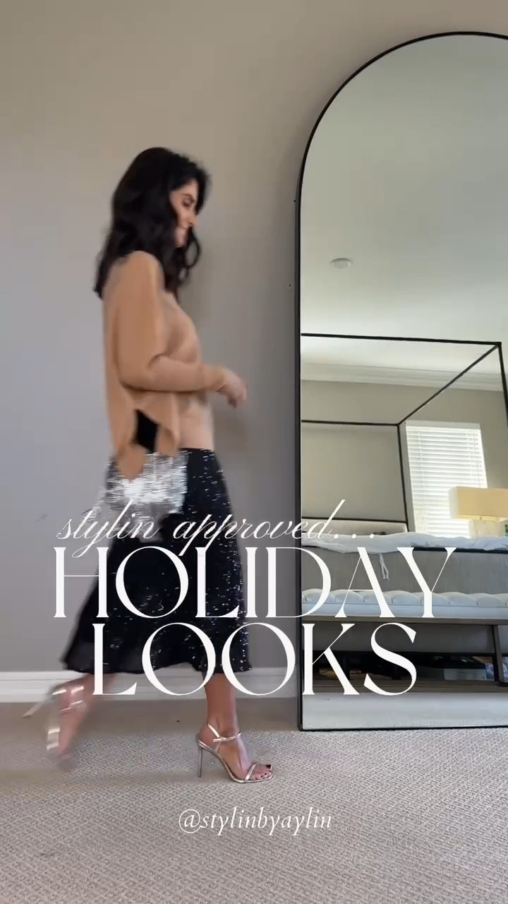 Stylin approved holiday looks✨
LOOK1: Sweater (S) Skirt (XS)
LOOK 2: Sweater(S) Pants (XS)
LOOK 3: Sequin Top (S) Spanx (S) LOOK4: CARIDGAN (S) Pants (XS)
LOOK 5: Sweater (S)
#StylinbyAylin 

#LTKHoliday #LTKstyletip #LTKSeasonal