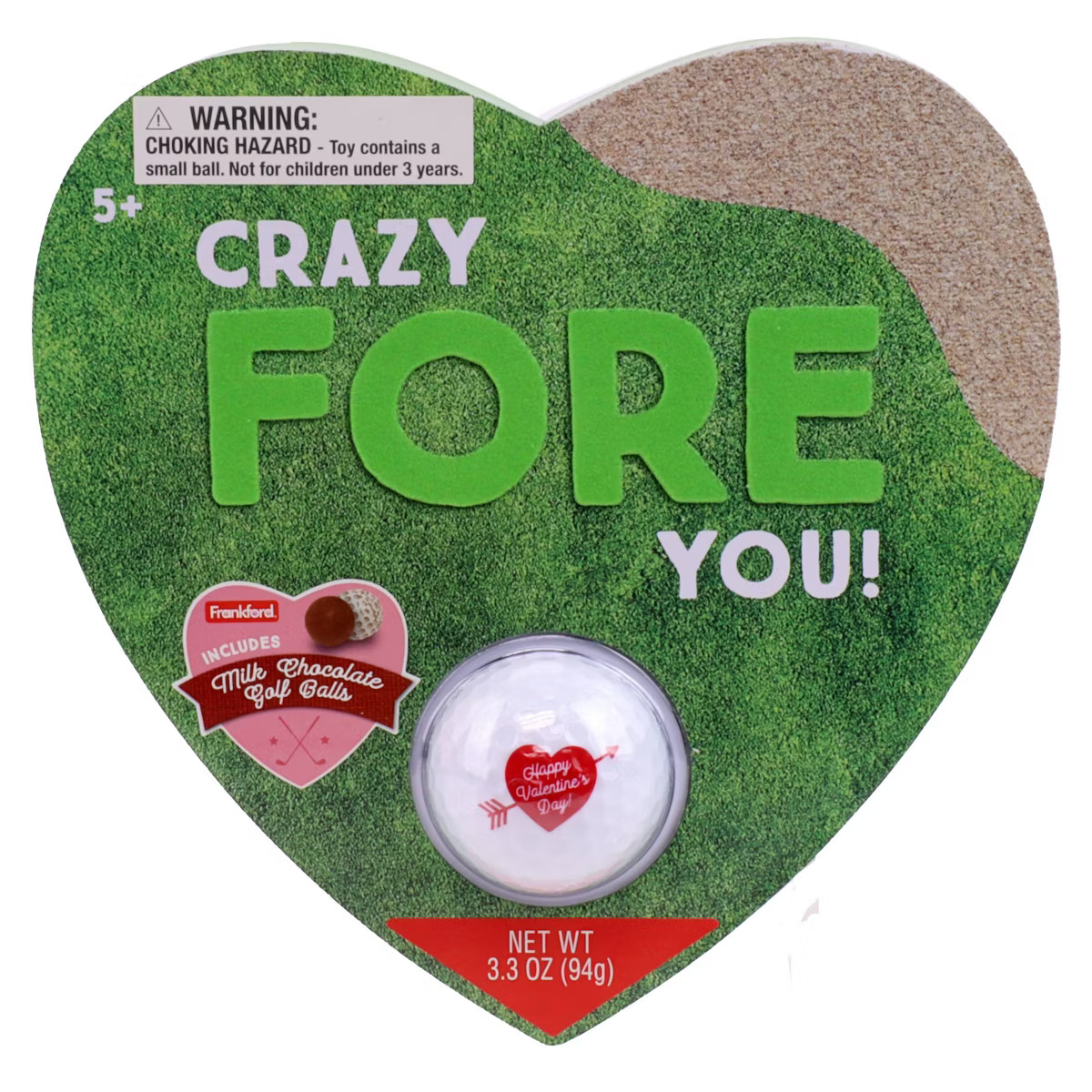 Frankford Valentine's Milk Chocolate Golf Balls Heart Gift Box - 3.3oz | Target
