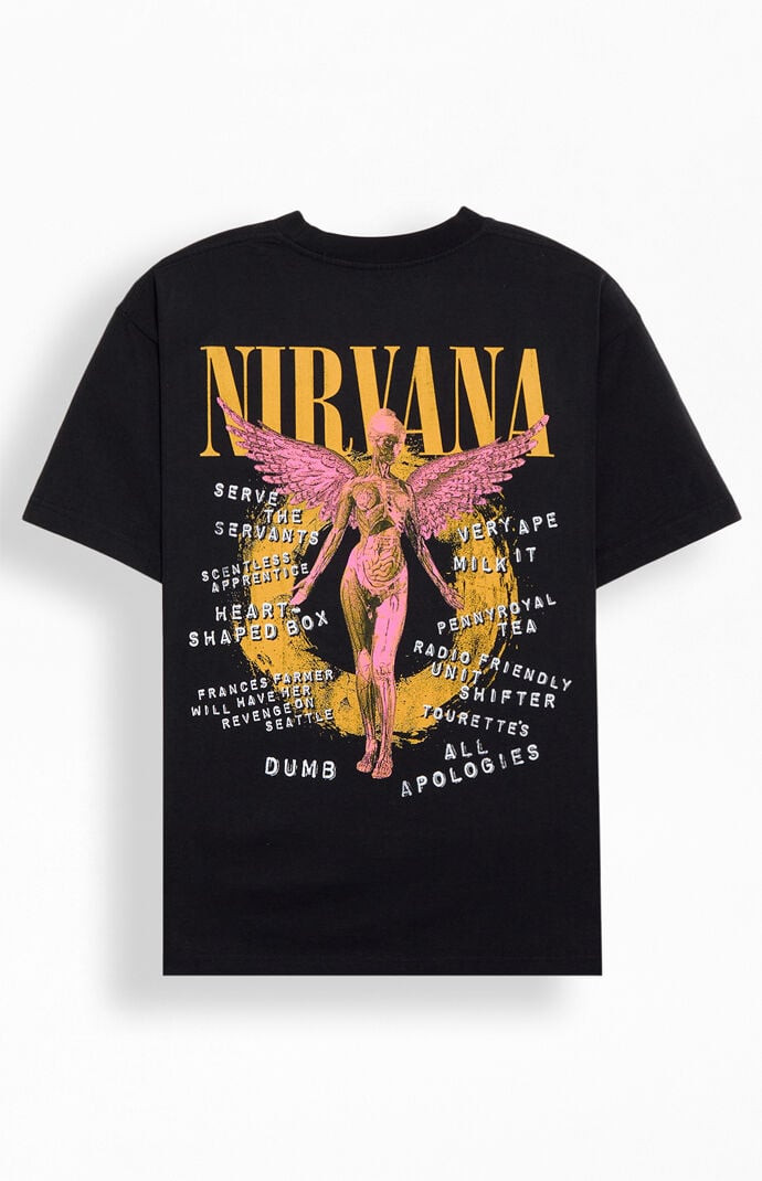 Men's Nirvana In Utero T-Shirt in Black - Size Large | PacSun