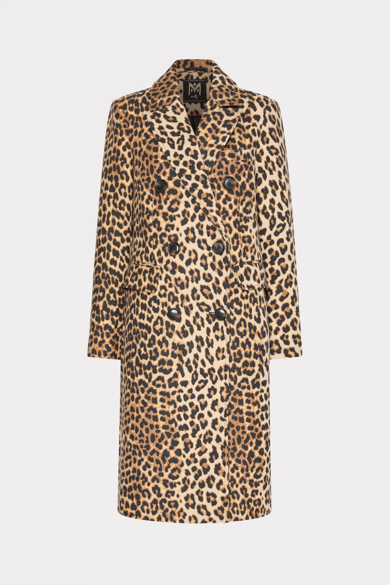Leopard Double Breasted Coat | MILLY