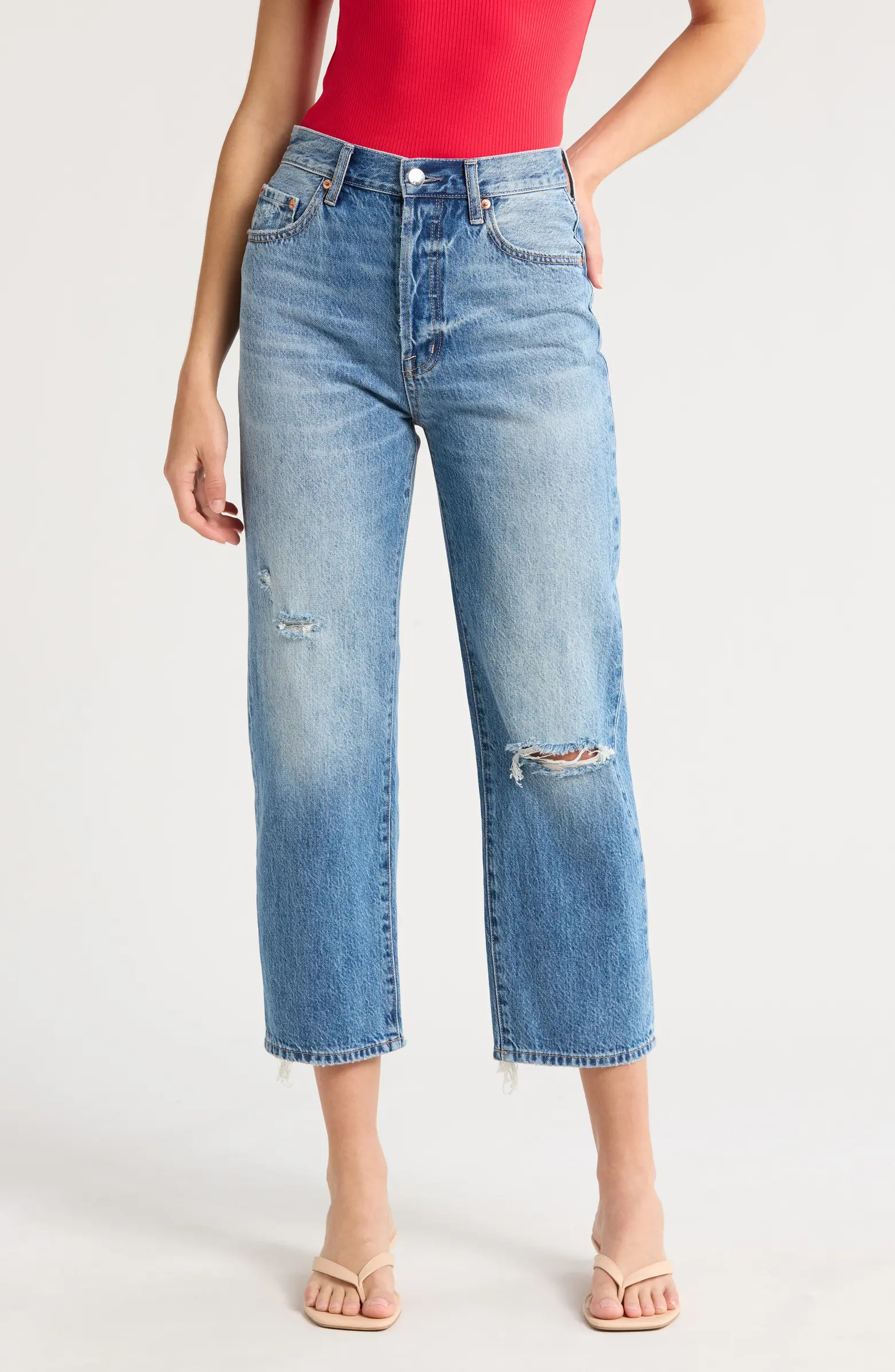 Cassie High Waist Crop Jeans | Nordstrom