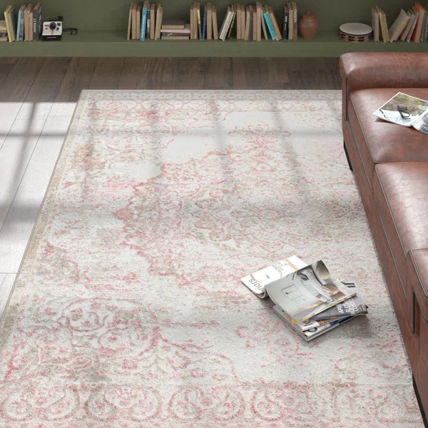 Kollman Beige/Rose Pink/Light Gray Rug | Wayfair North America