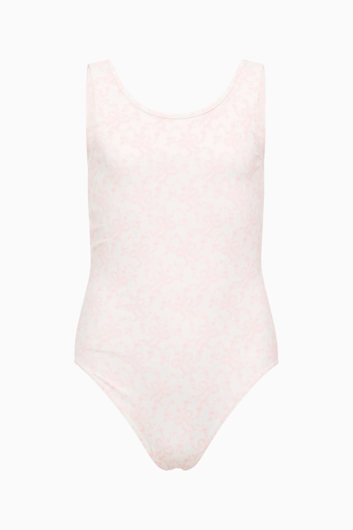 Little Girls Aldora Bow Print Swimsuit | LoveShackFancy