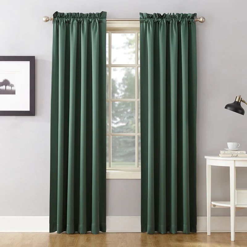Wayfair Basics® Thermal Room Darkening Rod Pocket Curtain Panel | Wayfair North America