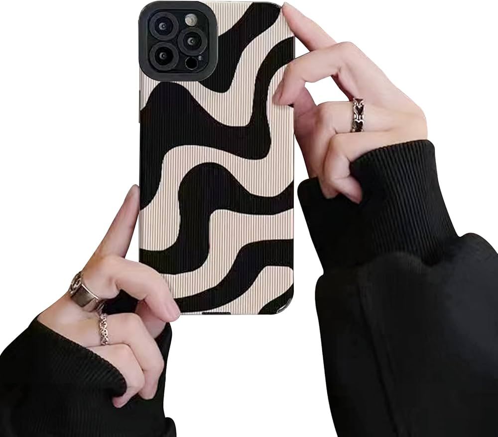 Ownest Compatible with iPhone 12 Pro Case with Fashion Simple Cute Zebra Stripes Pattern Case for... | Amazon (US)